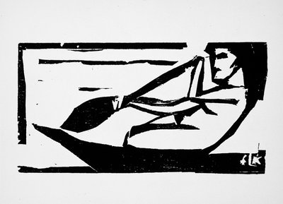 Samoan Woman Rowing by Ernst Ludwig Kirchner
